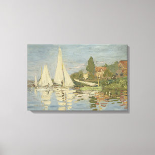 Impressão Em Tela Claude Monet - Regattas em Argenteuil