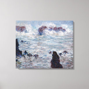 Impressão Em Tela Claude Monet - Tempestade ao largo da costa de Bel
