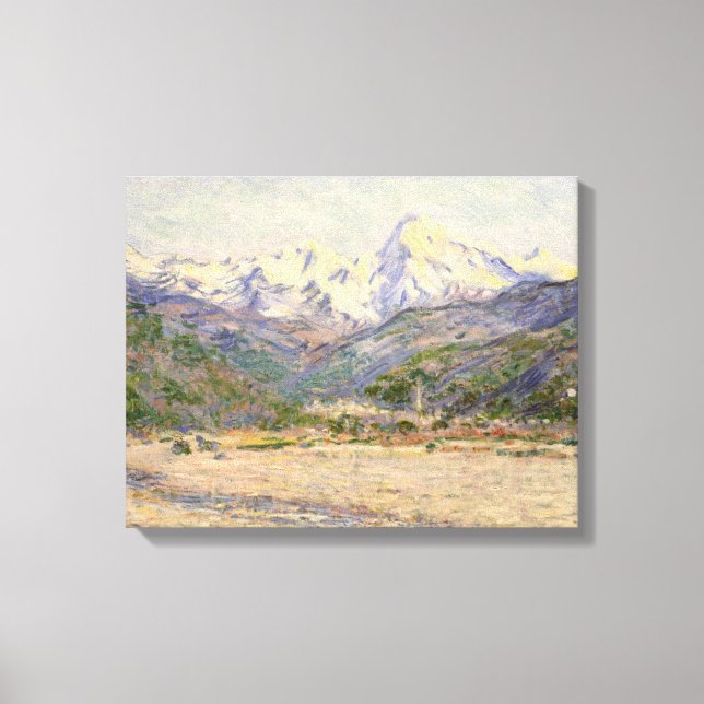 Impressão Em Tela Claude Monet | Vale da Nervia (Frente)