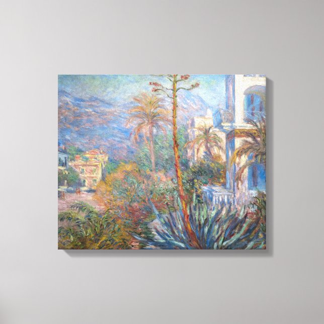 Impressão Em Tela Claude Monet - Villas em Bordighera (Frente)