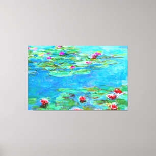 Impressão Em Tela Claude Monet Water Lily / Ninféas Oil Painting