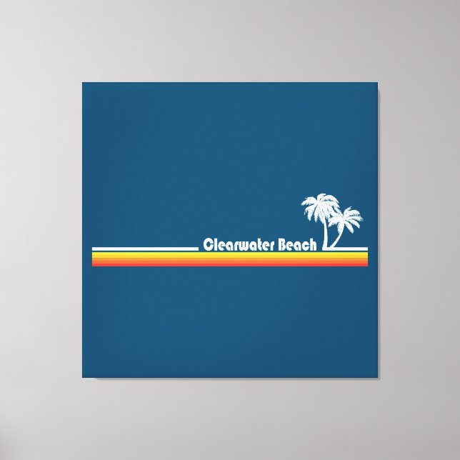 Impressão Em Tela Clearwater Beach Florida (Frente)