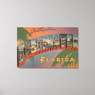 Impressão Em Tela Clearwater, Florida - grandes cenas 3 da letra