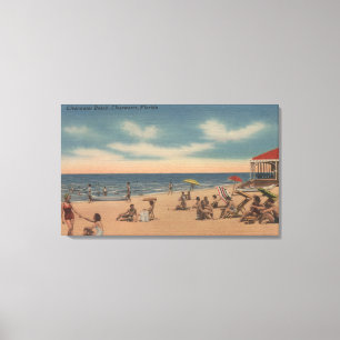 Impressão Em Tela Clearwater, Florida - vista da praia de Clearwater