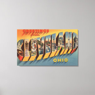 Impressão Em Tela Cleveland, Ohio - grandes cenas 2 da letra