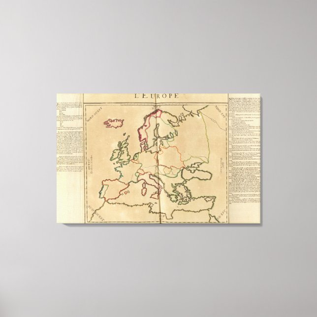 Impressão Em Tela Clima da Europa (Frente)