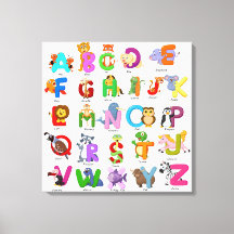 Clipart de Animal de Alfabeto Aprendizado Infantil
