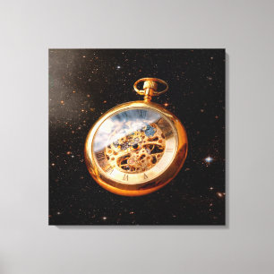 Impressão Em Tela Clockmaker - o espaço tempo