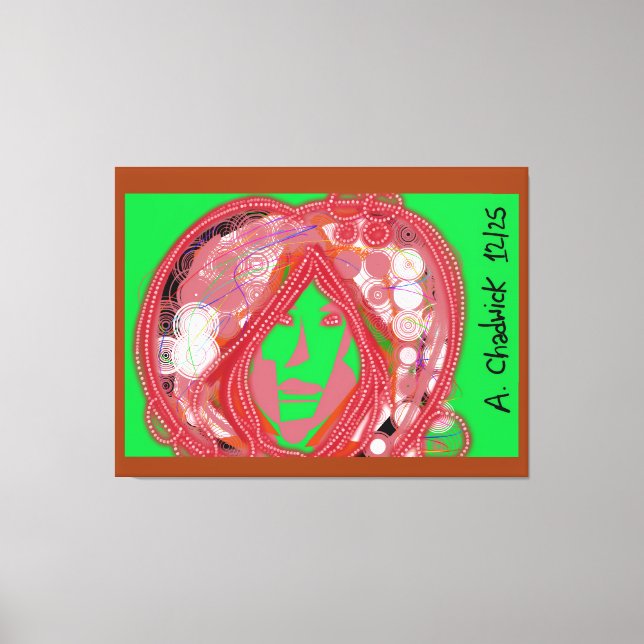 Impressão Em Tela Clown Steampunk  (Frente)