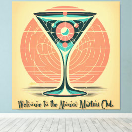 Impressão Em Tela Clube de Martini Atômico de Entrelaçamento Quântic