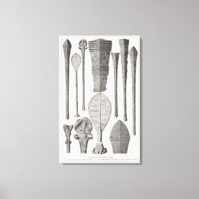 Impressão Em Tela clubes polinésios e insígnias de patente (Frente)