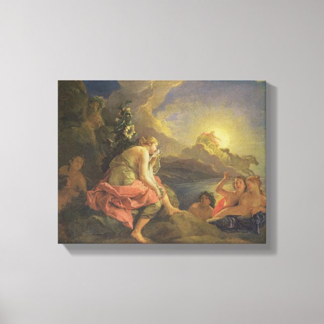 Impressão Em Tela Clytie transformada em girassol, 1688 (óleo ligado (Frente)