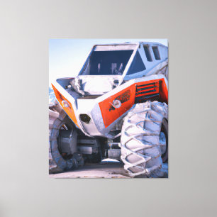 Impressão Em Tela Cobertor de Lançamento de Relógio Redondo Off-Road