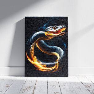 Impressão Em Tela Cobra Serpente
