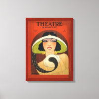 Cobrir da Revista de Teatro 1924 Vintage Deco