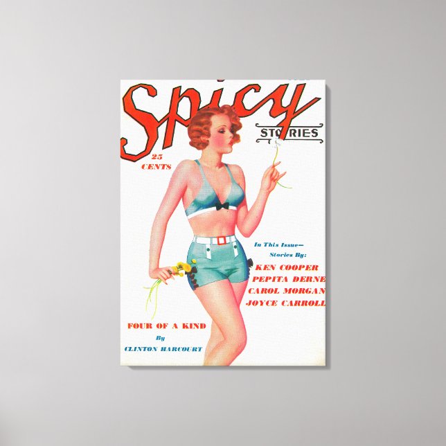 Impressão Em Tela Cobrir da Revista Spicy (Frente)