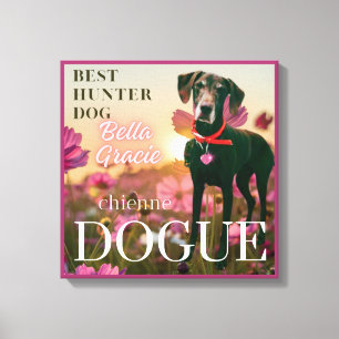 Impressão Em Tela cobrir de revistas chienne dogue para cães (fêmea)