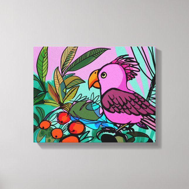 Impressão Em Tela Cocô rosa (Frente)