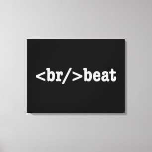 Impressão Em Tela código do HTML do breakbeat
