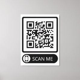 Impressão Em Tela Código QR do Marketing Scan Me