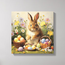 Impressão Em Tela Coelho do Bunny de Páscoa Arte