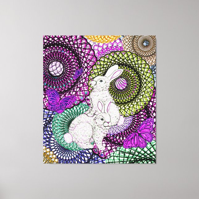 Impressão Em Tela Coelhos Abundantes (Frente)