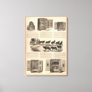 Impressão Em Tela Cofres fortes do campeão da patente do arenque