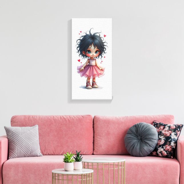 Impressão Em Tela Coisinha fofa (Insitu(Sala de estar))