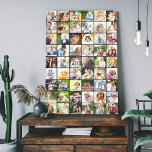 Impressão Em Tela Colagem com Grade de Imagens Múltiplas 54 Preta<br><div class="desc">Crie a sua canvas de galeria de fotos múltiplas com 54 fotos favoritas. O modelo de foto está pronto para você carregar suas fotos, que são exibidas no formato quadrado / instagram em uma simples colagem de fotos no estilo grade. A cor de fundo é preto neutro e se você...</div>