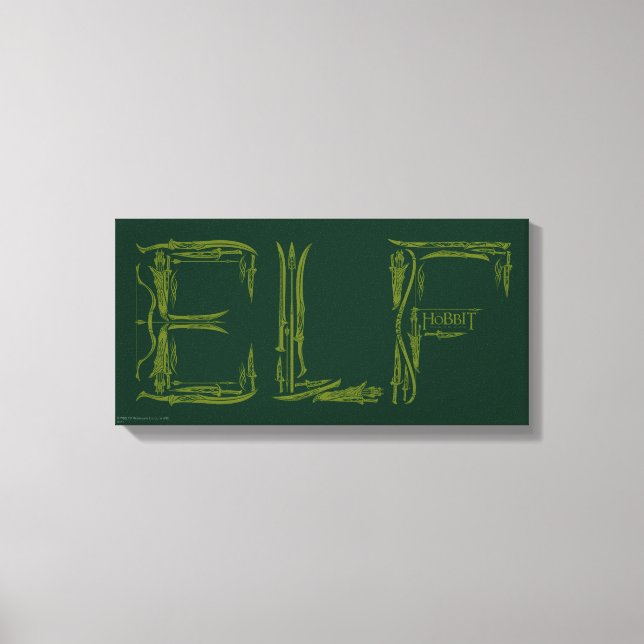 Impressão Em Tela Colagem de Armas Elf (Frente)