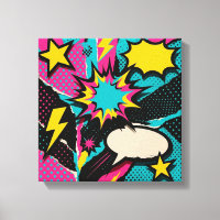 Colagem de Dopamina em Neon Halftone Burst