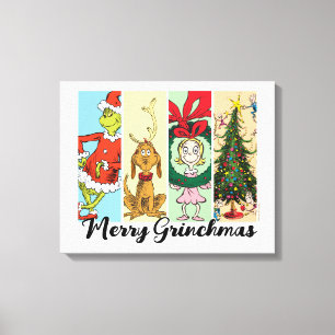 Impressão Em Tela Colagem de Férias Feliz Grinchmas