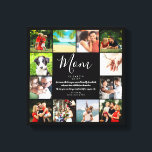 Impressão Em Tela Colagem De Fotografias A Preto E Branco 12<br><div class="desc">Personalize com 12 fotos favoritas e faça uma citação para que sua mãe crie um presente exclusivo para Dia de as mães, aniversários, Natal, chás de fraldas ou qualquer dia que você queira mostrar o quanto ela significa para você. Mostre a ela o quão incrível ela é todos os dias....</div>