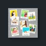 Impressão Em Tela Colagem de Fotografias de Instagram Espalhada<br><div class="desc">Impressão de canvas personalizado personalizado de de de fotografia com uma colagem das suas fotografias quadradas do Instagram em quadros divertidos. Clique em Personalizar para mover fotos,  editar fontes ou adicionar seu próprio texto. Este modelo funciona melhor com fotos que já estão cortadas em quadrados antes de serem carregadas.</div>