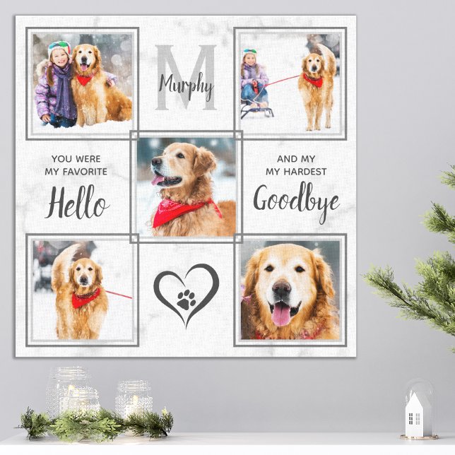 Impressão Em Tela Colagem de Fotografias Personalizada Exclusiva Pet (Criador carregado)