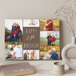Impressão Em Tela Colagem de Fotos 7 Imagens Quente 70 Castanho Aniv<br><div class="desc">Diga Feliz aniversário de 70 com uma canvas personalizada. O modelo de foto é configurado para que você adicione 7 das suas fotos favoritas que são exibidas em uma colagem de fotos ao redor da saudação de aniversário. O texto diz simplesmente "Feliz aniversário do 70" na tipografia informal. "70" é...</div>