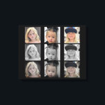 Impressão Em Tela Colagem de Fotos com Vários Filtros<br><div class="desc">Um presente de foto de colagem. 3 fotos. 3 filtros diferentes aplicados às fotos. Fundo preto.</div>