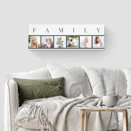 Impressão Em Tela Colagem de Fotos da FAMÍLIA 6 Imagem Natural