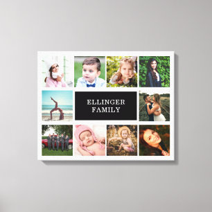 Impressão Em Tela Colagem de Fotos da Família, Personalizada em Bra