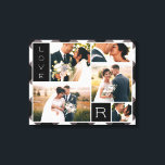 Impressão Em Tela Colagem de Fotos de Casamento de Cheque Buffalo<br><div class="desc">Xadrez de Buffalo da Casa de fazenda Verifique a colagem de fotografias de casamento com as fotos do dia do seu casamento - um padrão texturizado de cor d'água em cinzas escuras, preto e branco. Uma bela manutenção de suas imagens, organizada em um layout bonito e profissional. Adicione sua letra...</div>