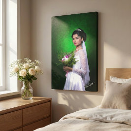 Impressão Em Tela Colagem de Fotos de Casamento Personalizada Moldur