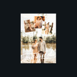 Impressão Em Tela Colagem de Fotos de Casamento Swirly Script Casada<br><div class="desc">Canvas romântica à qual você pode adicionar quatro de suas fotos de casamento. Uma foto cobrir a canvas inteira. Escolha um com bastante espaço negativo na metade superior da foto. Adicione mais três fotos da sua escolha a ajustado dentro de pequenos quadros impressos brancos. Casado é escrito em um roteiro...</div>