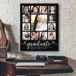 Impressão Em Tela Colagem de Fotos de Script Moderno K-12 para Gradu<br><div class="desc">Tenha orgulho, alegria e mostre este marco do seu formando favorito. Crie esta formatura feminina, espantosa, simples, moderna, personalizada de segundo grau K - 12 fotografias de colagem de canvas de arte para um bem-estar que você sempre vai tesourar. Uma imagem divertida e divertida da escrita branca e dos corações...</div>