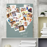 Impressão Em Tela Colagem de Fotos do Coração O Melhor de | Ano Pers<br><div class="desc">Crie sua própria colagem fotográfica em forma de coração. A design é escrita com as palavras "o melhor de [ano]" que você pode editar como desejar. O modelo de foto é configurado para que você adicione 20 das suas fotos favoritas, que são exibidas no estilo quadrado instagram com quadros de...</div>