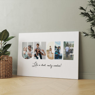 Impressão Em Tela Colagem de Fotos do Tio 5 Colagem de Imagens