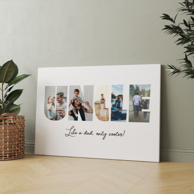 Impressão Em Tela Colagem de Fotos do Tio 5 Colagem de Imagens (Criador carregado)