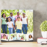 Impressão Em Tela Colagem de Fotos Familiares w. Zigzag Photo Strip<br><div class="desc">Personalize esta impressão de canvas de na moda com as suas fotografias de família favoritas. O modelo está pronto para você adicionar até 5 fotos. A foto principal será usada como fundo e as 4 fotos restantes serão mostradas em uma faixa de fotos ziguezague ao longo do fundo. O design...</div>