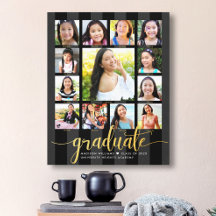Colagem de Fotos K-12 - Script Dourado Preto