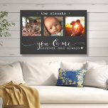 Impressão Em Tela Colagem de Fotos Moderna para Sempre<br><div class="desc">Esta surpreendente canvas de arte mostra uma bela colagem de fotos com três quadros mostrando memórias queridas, adoradas com a mensagem sentida, "Você e eu, para sempre e sempre." O elegante design preto-e-branco, combinado com um belo roteiro e a tipografia do impressão, cria uma peça sofisticada e duradoura que complementará...</div>