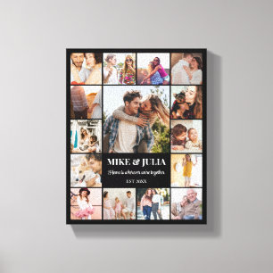 Impressão Em Tela Colagem de Fotos Personalizada 15 Imagens 8x10 16x